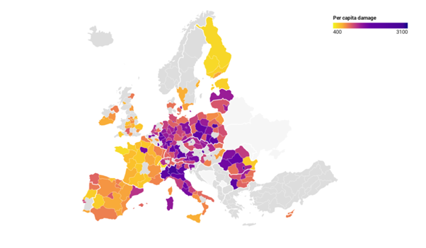 air pollution costs europe