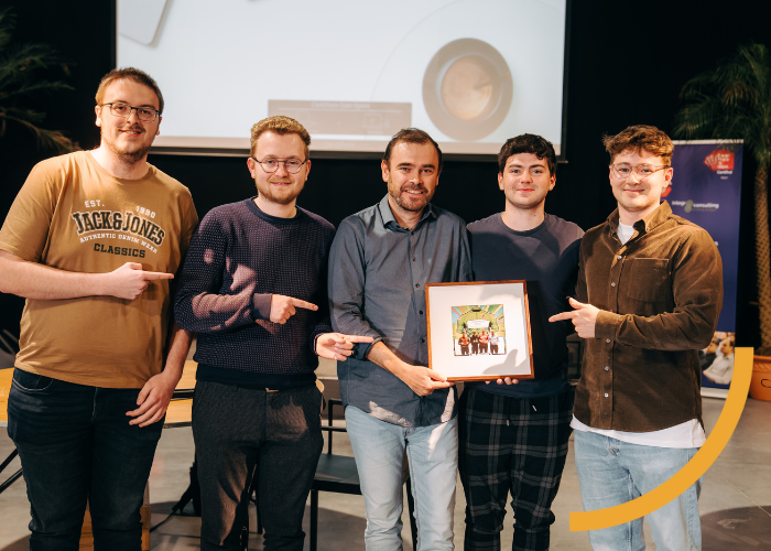 Equipe gagnante catégorie Innovation Mindset Hackathon / Winnend team in de categorie Innovatie Mindset Hackathon