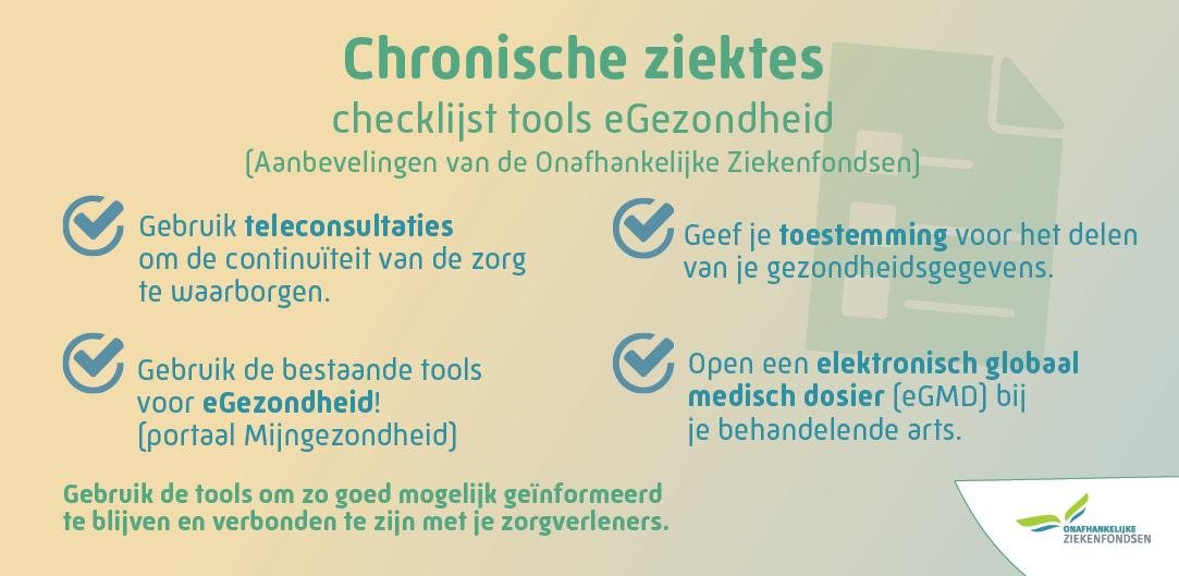 Chronische ziektes in België - Prevalentie en kosten 2010-2018 - chronische ziektes - checklijst